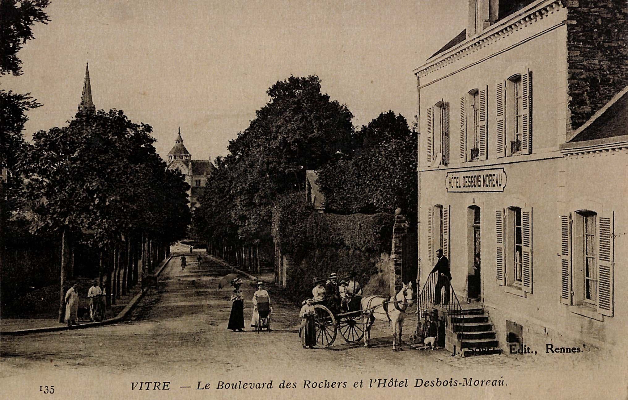 The Desbois-Moreau Hotel in Vitré, 1919